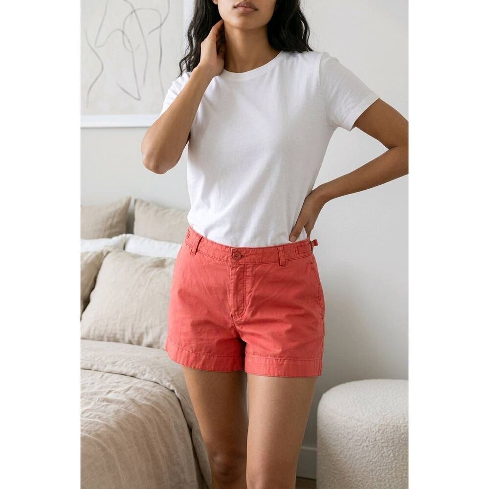 💜Vintage Gap Orange Adjustable Waist Shorts Size 6